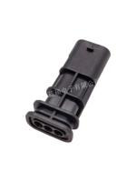 Connecteur mâle en laiton 10A à 3 trous avec coque plastique Lanshuo 1703494-1 pour radar de recul et capteur électrique automobile domestique 14V