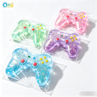 Nouvelle manette de jeu amusante et relaxante en TPR Maltose, jouet anti-stress à poudre dorée, à presser, à rebond lent, pour 14 ans et plus
