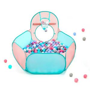 Maison de jeu pliable pour enfants et tout-petits, intérieur/extérieur, tunnel de jeu pour bébé, tente de jeu pop-up avec tunnel et fosse à balles - Product Image 4