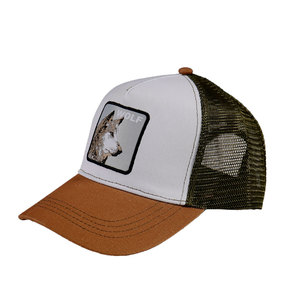 Ngoài trời thể thao UPF50 + tri-màu động vật thêu cap Mắt Phản chiếu Mũ bóng chày với vải phổ biến tính năng động vật chủ đề - Product Image 1