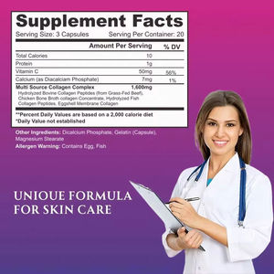 OEM Private Label Collageen <span class=keywords><strong>Capsules</strong></span> Biologische Collageen Pillen voor Huidverzorging & Anti-verouderingssupplement - Product Image 4