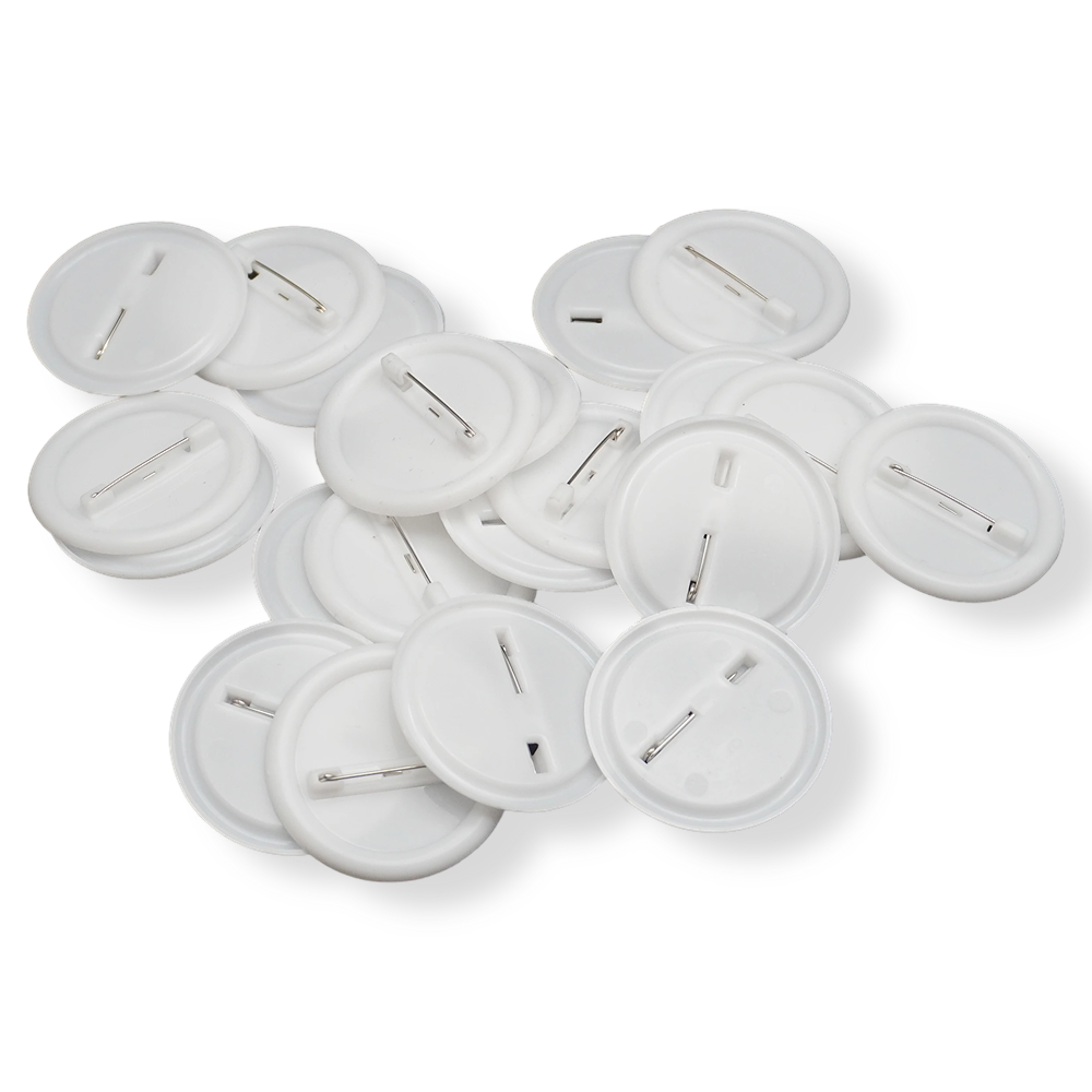 Kit Manualidades Regalos Kit De 100 Pins De Botón En Blanco - 44mm, Ideal Para Manualidades Y Regalos Personalizados Botones Redondos Manualidades