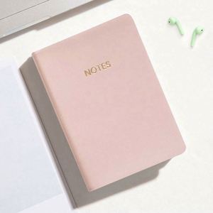 Carnet d'adresses personnalisé petit format avec logo, couverture souple en cuir Morandi A5/A6, reliure cousue, mignon, portable, à ouverture plate - Product Image 3