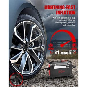 Rocgorld R8 Tire Inflator Portable Air Compressor DC 12V Dual Digital Screen Single Cylinder Tire <b>Inflation</b> - Product Image 2