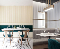 Table à thé moderne en marbre et acier inoxydable sur mesure, design de restaurant, table à manger en marbre de luxe