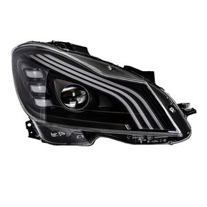 Gruppo Fari per <span class=keywords><strong>Mercedes</strong></span> Classe C <span class=keywords><strong>W204</strong></span> <span class=keywords><strong>C180</strong></span> C200 Stile Maybach con Luci Diurne a LED - Product Image 3