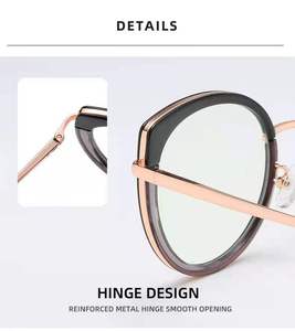 Cat Eye-gafas ópticas TR90 con bloqueador de bloqueo, marco de ordenador con luz azul, TR90, novedad de <span class=keywords><strong>2023</strong></span> - Product Image 5