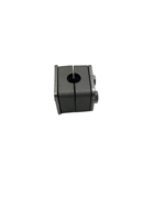 Collier de serrage robuste en aluminium à ressort simple pour tuyau/mangue en aluminium avec plaque inférieure longue, finition argentée, pour usage industriel intensif