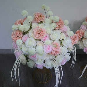 Vente en gros roses blanches artificielles hortensias roses <span class=keywords><strong>frange</strong></span> pour mariage arrangements floraux de vacances pour la Saint-Valentin Thanksgiving - Product Image 1