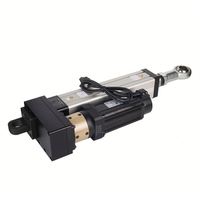 Actuador lineal de montaje de brida de alta precisión 1000mm 1200mm cilindro eléctrico servo de carrera para plataforma de movimiento