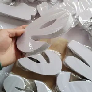 Sublimação personalizada Mdf grande espuma letras 3D para artesanato