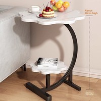 Table d'Appoint Ronde Moderne et Compacte pour Salon, Salle à Manger ou Appartement, Table Basse de Chevet au Design Optimisé