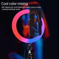 Vente chaude RGB Ring Light LED Ring Flash Light pour Tiktok Video & Live Photography pour Beauty Studio Selfie & Photo Shoots
