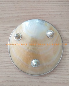 MORDEN การออกแบบสีเหลืองริมฝีปากแม่ของแผ่นมุกคาเวียร์เปลือกจานจานอาหารค่ำ - Product Image 5