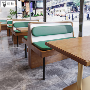 Ensemble <span class=keywords><strong>de</strong></span> meubles <span class=keywords><strong>de</strong></span> <span class=keywords><strong>restaurant</strong></span> modernes en bois massif, table, banquette, canapé pour cafés, pâtisseries, restaurants du sud-est - Product Image 4