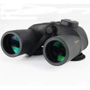 7x50 Fixed Focus Porro Telescope Binocular With Compass For Hunting And Observation Features 50mm Objective Diameter