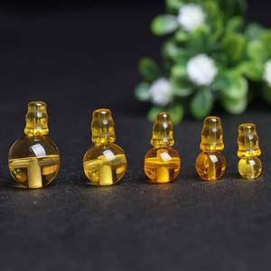 Commercio all'ingrosso citrino Guru perlina 6mm 8mm 10mm 12mm 14mm 3 fori T-perline per Mala perline gioielli bracciali - Product Image 1