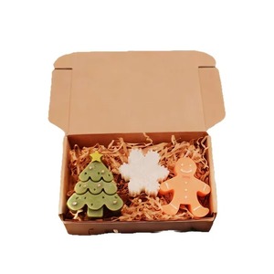 Custom Christmas <b>Gift</b> Box-Shaped Three-Piece Soy Wax Aromatherapy <b>Candle</b> <b>Set</b> for Home and Hotel Decor - Product Image 4