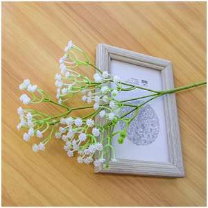 Flores Artificiales en Maceta, Planta Artificial de Interior con Ramas de Baby's Breath, Decoración de Pared Verde, Flor Artificial para Mesa - Product Image 2