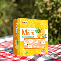 Ananas Flavour Single Pack Zee Zout Suiker Gratis Pepermuntjes Snoep