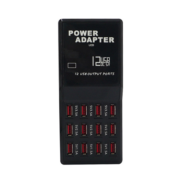 Wall Charger Dock HUB 12 Ports USB QC2.0 Fast Charging Station Electric Power Adapter for Mobile Phones