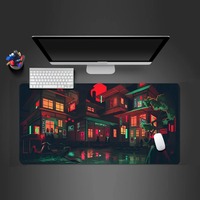 Computador Night Market Tapis de souris Xxl Tapis de souris de jeu PC Tapis de jeu Teclado Tapis de bureau pour ordinateur portable 900X400