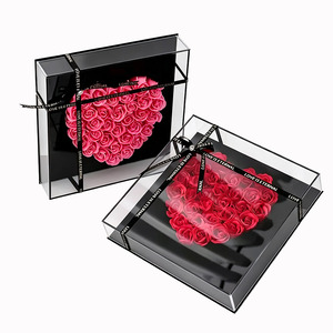 Savon en forme de rose en boîte souple haut de gamme pour la Saint-Valentin, style IS ETERNAL, cadeau romantique de luxe léger pour petite amie ou amante - Product Image 4