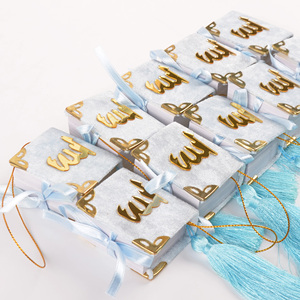 Mini libro árabe de Color blanco del Corán para regalos de boda musulmanes Eid decoración colgante de coche favores de fiesta de Ramadán - Product Image 3