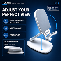 Support de téléphone portable universel, flexible, réglable et pliable pour ordinateur de bureau, support de téléphone portable portable antidérapant pour la maison et le bureau, OEM ODM Factory