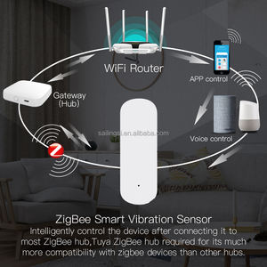 SLS Zigbee Sensor de vibración inalámbrico <span class=keywords><strong>Alarma</strong></span> <span class=keywords><strong>en</strong></span> tiempo real Protección de seguridad para el hogar Smart Life App Control Android Sync para hoteles RVs - Product Image 3
