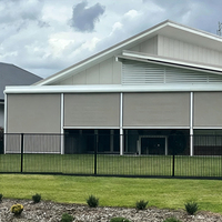 Cortina Impermeable para Pérgola de Jardín, Cortinas Ajustables con Control Remoto, Protección Solar, Duraderas, Impermeables, con Cierre Enrollable