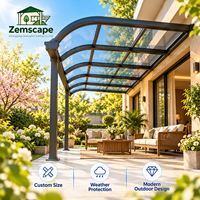 Auvent moderne en aluminium sur mesure pour entrée de villa, terrasse de piscine, patio, restaurant, avec protection contre le soleil et la pluie