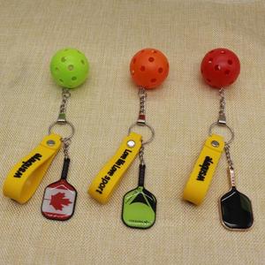 Pickleball ánh sáng đồ chơi llaveros DIY Anime 3D llaveros chaveiro kinh doanh thiết kế chất lượng cao pickleball Paddle <span class=keywords><strong>Keychain</strong></span> - Product Image 2