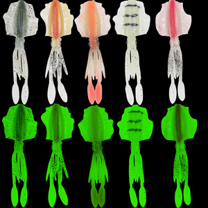 Señuelo de calamar de silicona biónico suave de 10 cm y 7 g para pesca en agua salada - Product Image 4