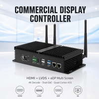 Contrôleur d'affichage commercial LVDS EDP multi-écrans, décodage 4K, double GbE, quad-core A55, Android 11, RK3568, mini PC industriel