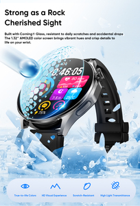 Montre connectée MT119, écran AMOLED 1,32'', moniteur de fréquence cardiaque ECG, appels Bluetooth, étanche IP67, montre connectée de fitness - Product Image 5