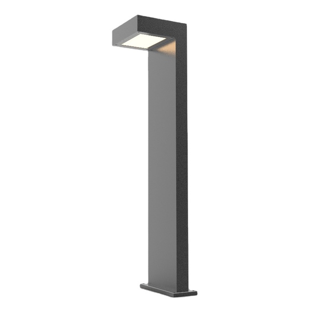Modern Solar Lamp Landscape Stainless Steel Solar Powered Garden Lights square Bollard Light Led Lamp for Outdoor
