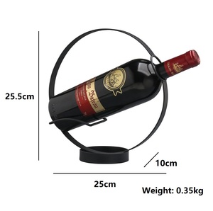 Soporte circular de lujo para botellas de <span class=keywords><strong>vino</strong></span>, estante de metal para botellas de <span class=keywords><strong>vino</strong></span>, 1 unidad - Product Image 6