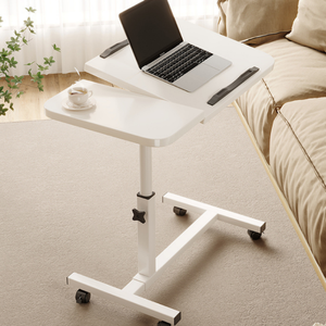 Table de travail et <span class=keywords><strong>d</strong></span>'étude mobile pour chevet, extensible, réglable en hauteur manuellement par manivelle, écologique, durable, pour lit, canapé et ordinateur portable - Product Image 6