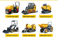 Compacteur à double tambour, mini-rouleau vibratoire pour asphalte, moteur diesel, capacités de 1 tonne, 3 tonnes, 5 tonnes, avec moteur Huade
