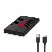 Vendita calda USB 3.0 2.5 pollici di plastica custodia del disco rigido SATA custodia protettiva esterna HDD SSD scatola del disco rigido per PC Computer