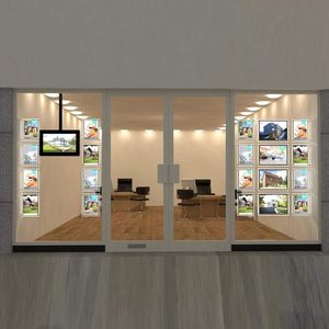 Ultra Slim Acrylic Frame Led <b>Light</b> <b>Box</b> Rectangle Hanging <b>Advertising</b> Crystal Lightbox For Illuminated Signs Real Estate Agents - Product Image 1