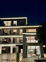 Fenêtre panoramique fixe en verre, insonorisée, en aluminium, à économie d'énergie, du sol au plafond, design moderne pour l'extérieur et les villas