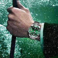 Montre automatique de luxe avec logo personnalisé XINGOU 6033 fabricant de montres de plongée résistantes à l'eau montres mécaniques pour hommes