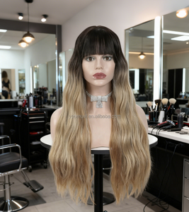 UMS 批发水波纹无蕾丝假发全机织双层编织合成纤维日常假发 - Product Image 2