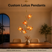 Lampe sur pied LED élégante en forme de lotus rose, E26, en fer forgé et verre, style floral moderne, lumière blanc chaud pour la maison, le salon et le jardin