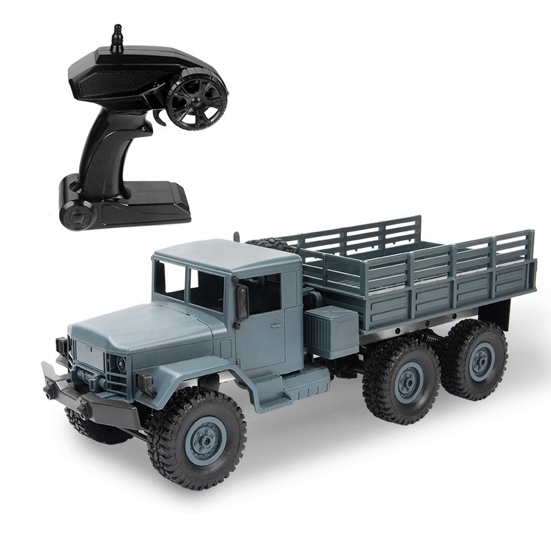 Camión Militar RC A Escala 1:16 Con Control Remoto 2.4 GHz – 6x6 Todoterreno Con Puertas Y Limpiaparabrisas Funcionales, Batería Recargable, Regalo Para Niños Y Adultos