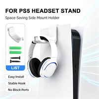 Support mural pour manette et casque PS5, crochet pour casque, support de rangement pour accessoires de jeu PS5