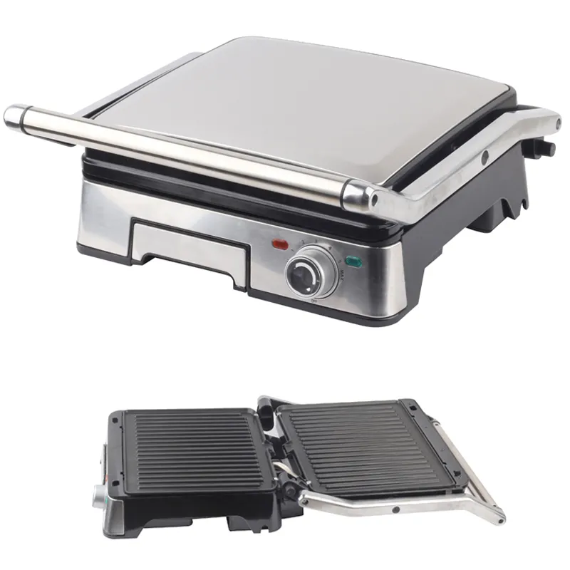 Abnehmbare Öl schale mit Antihaft platte Elektrisches Sandwich Panini Hot Press Maker Grill