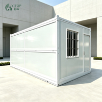 Maisons pliantes YITOP Factory CE UL SAA 10 pieds, en acier modulaire, portables, préfabriquées, conteneurs habitables, assemblage rapide.